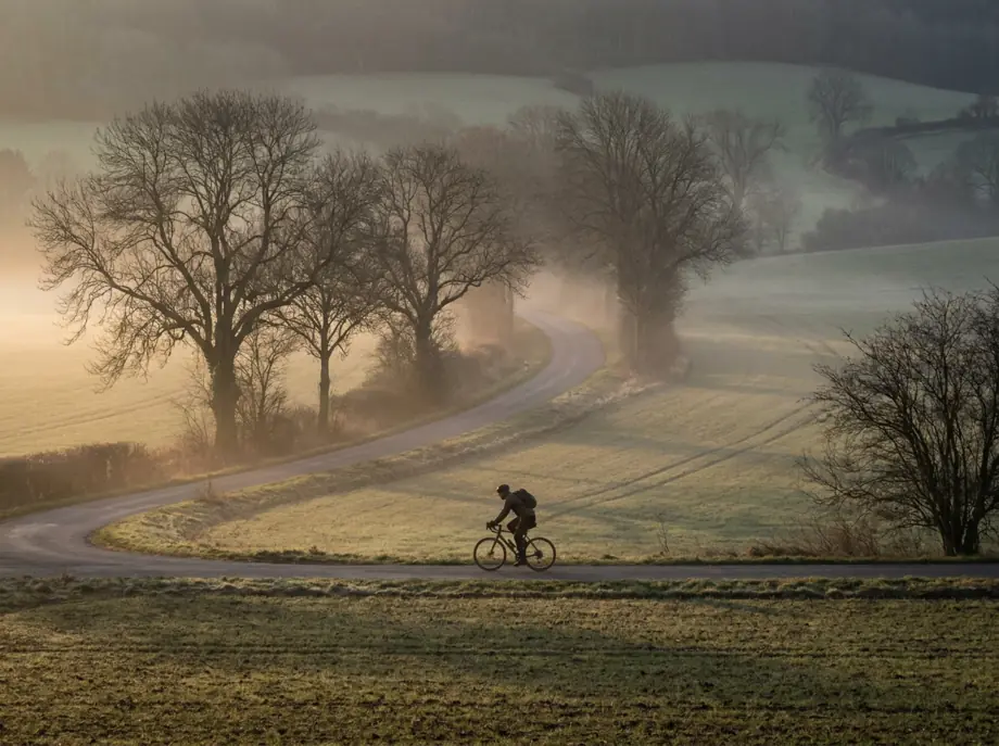 An early morning ride on an open country road, the kind of routine that supports circulation